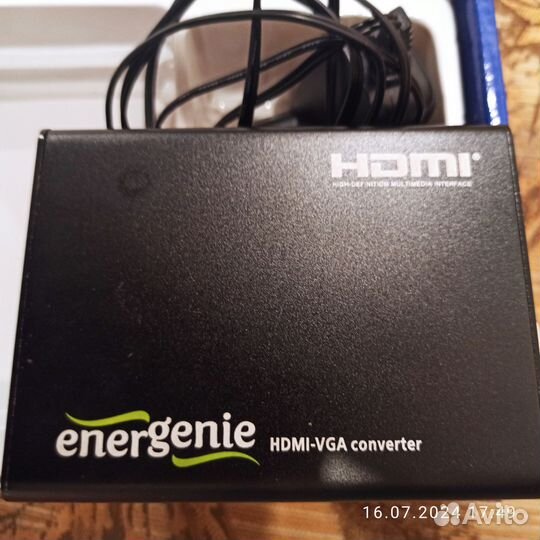 Конвертер hdmi - VGA + jack 3.5