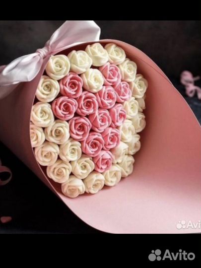 Шоколадные цветы букет розы