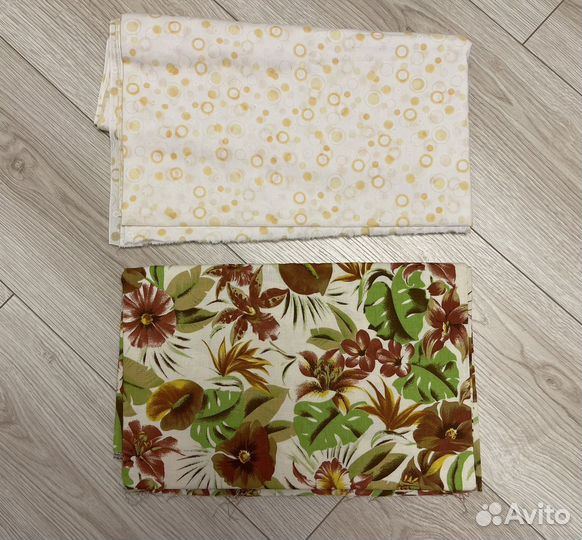 Ткань штапель батист хлопок шифон отрезы новые