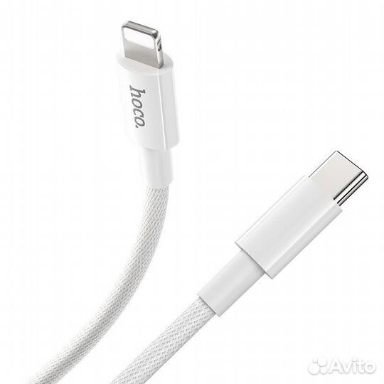 Кабель hoco X56 Type-c to Lightning 3.0 20W (белы