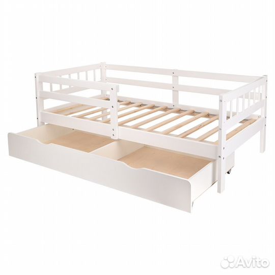 Кровать Подростковая pituso Tomi Белый +Ящик