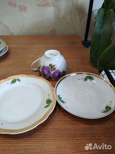 Чайные тройки Дулево