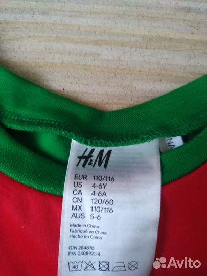 Новогодний костюм H&M на 4-6 л