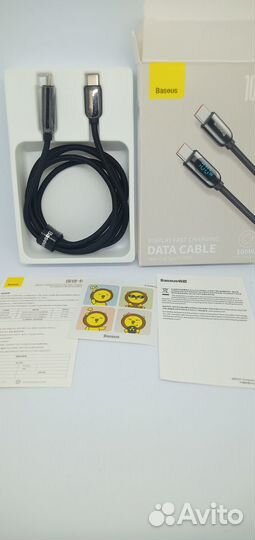 Baseus USB кабель type-c с дисплеем 100w
