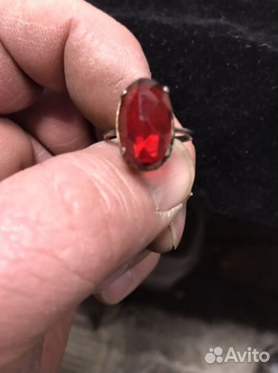 Кольцо серебро 875 пробы
