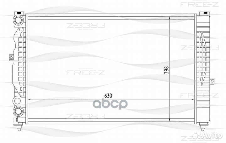 Радиатор 632x428 KK0103 free-Z