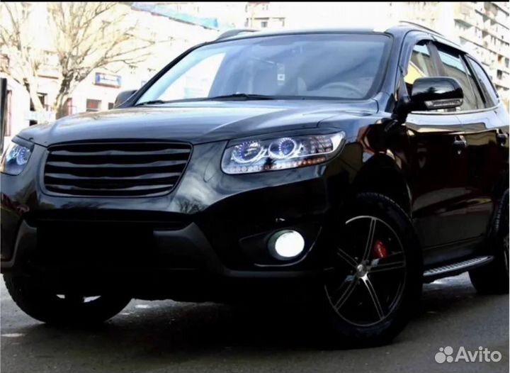 Решетка радиатора Luxury Vip на Hyundai Santa Fe