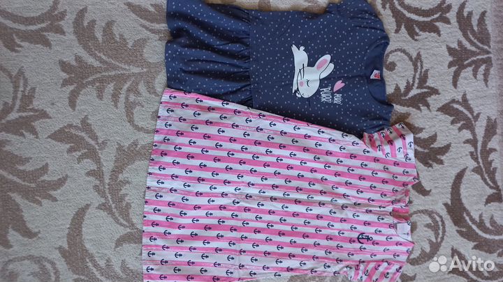 Продам пакет вещей б/у на девочку на рост 98-104