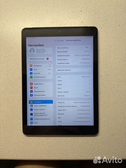 Apple iPad 5 128gb wifi + 4g