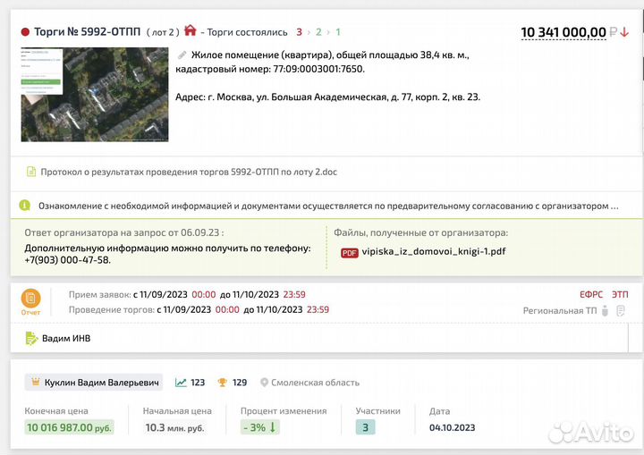 Агент на торгах в Перми. Подача заявок, участие