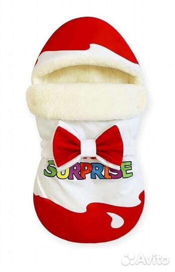 Конверт на выписку зимний киндер сюрприз