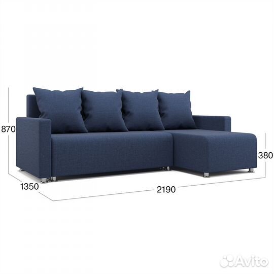 Угловой диван Beneli челси, угол универсальный, с