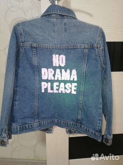 Джинсовая куртка для девочки 128