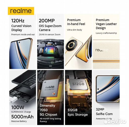 Realme 11 Pro Plus 8/256Gb Black Рст Новый