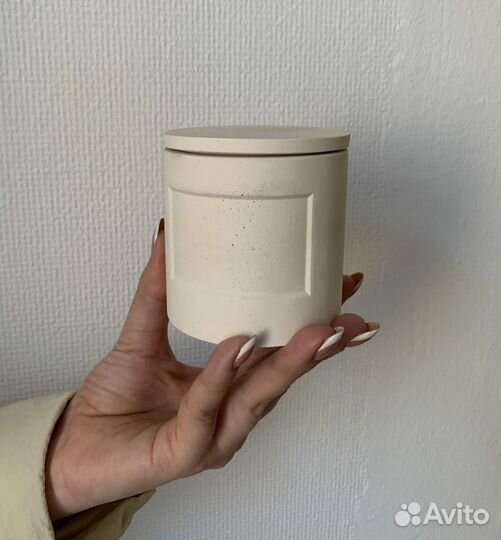 Распродажа гипсовый контейнер для свечей с крышкой