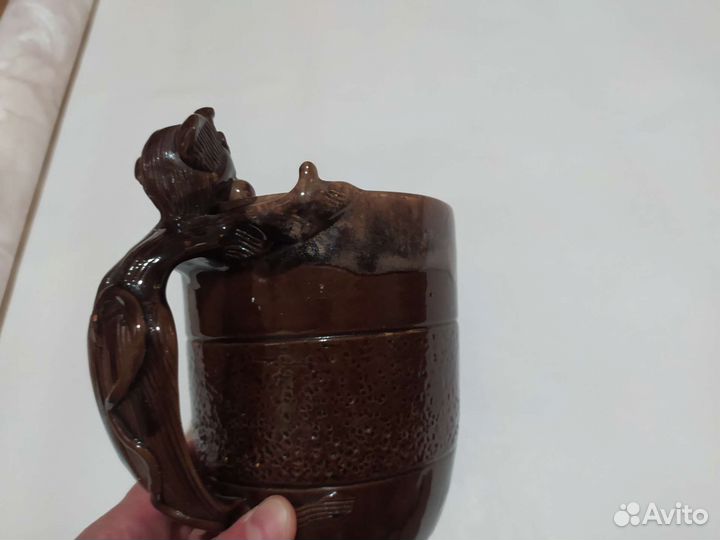 Горшок керамический Кружка с чёртиком