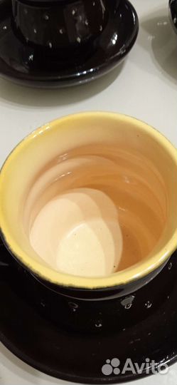 Чайно - кофейный сервиз на 6 персон, керамика СССР