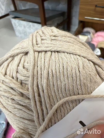 Пряжа хлопок 100 турецкая 3 мотка