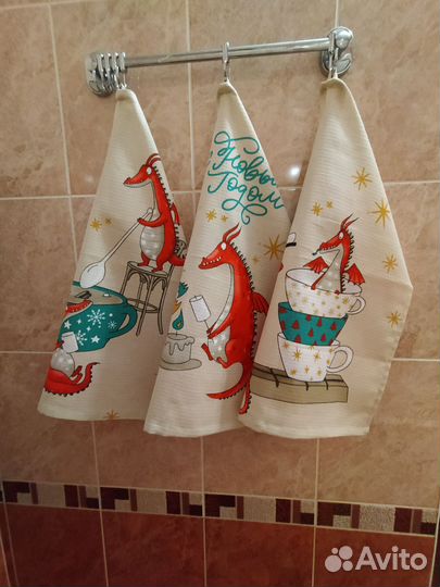 Кухонные полотенца вафельные