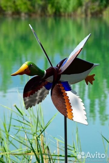 Прикольный Флюгер вертушка утка