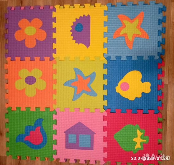 Пазл коврик тёплый пол