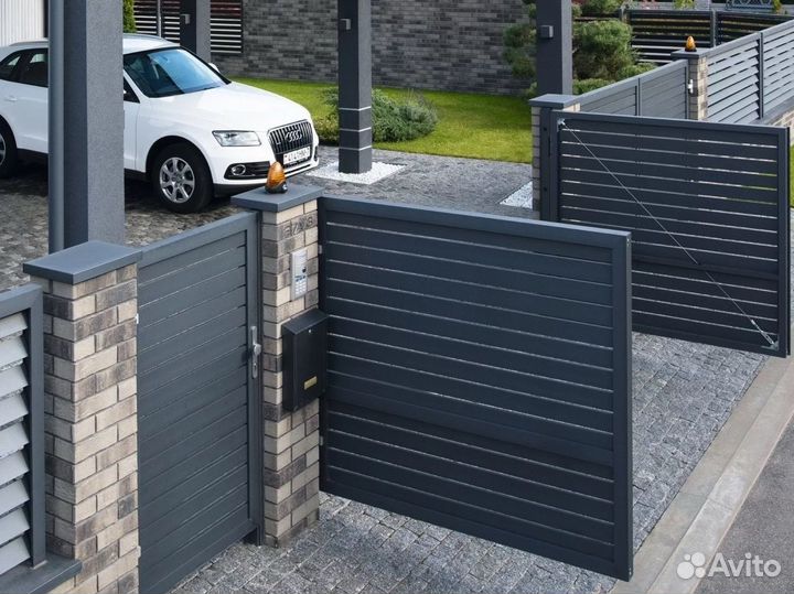 Ворота распашные аluтесн