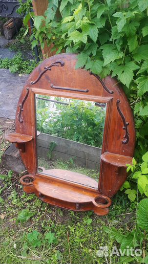 Зеркало деревянное ручной работы