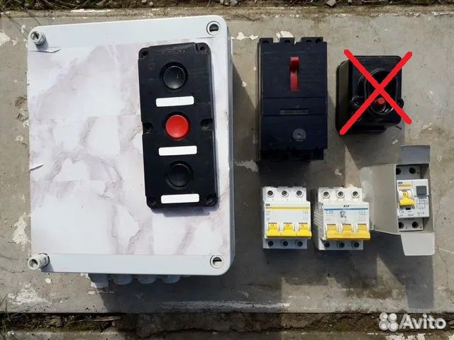 Пускатели нажимные, автоматические выключатели
