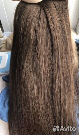 Волосы на заколках