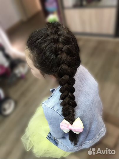 Плетение косичек, локоны