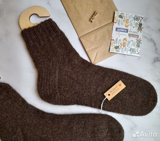Вязаные носки ручная работа
