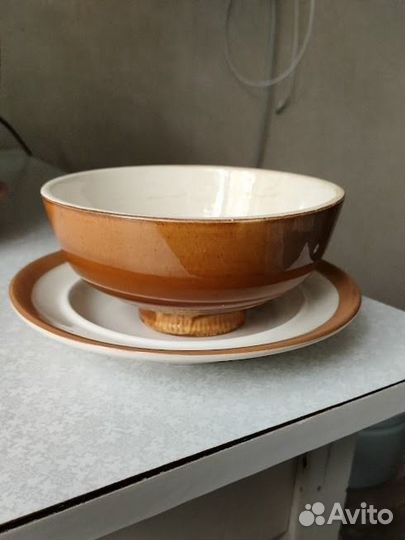 Посуда обливная керамика СССР зис Конаково