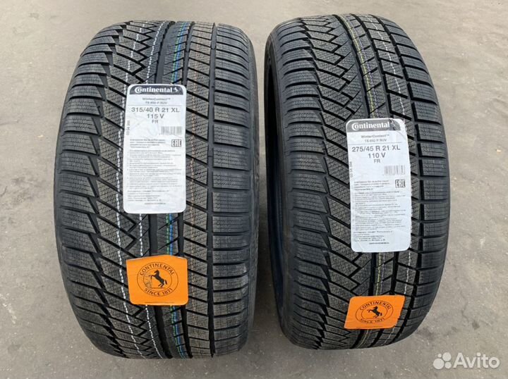 Continental ContiWinterContact TS 850P SUV 275/45 R21 и 315/40 R21