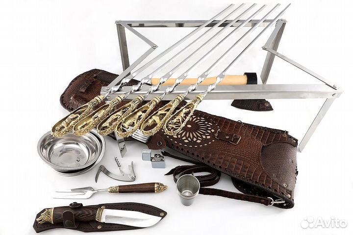 Набор шампуров подарочный Викинг