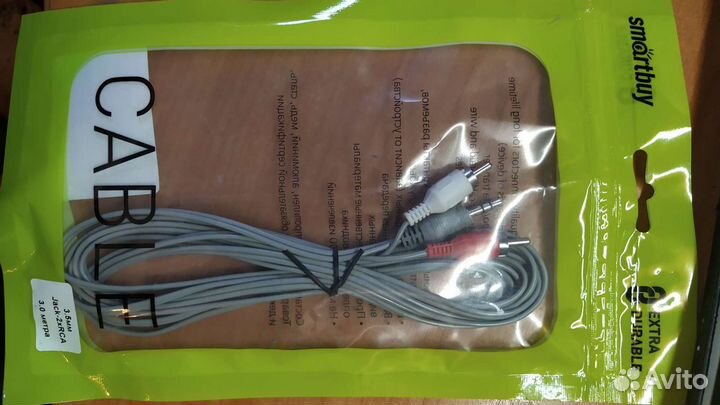 Аудио кабель Тюльпан - Jack 3,5