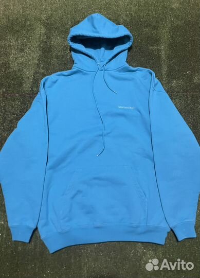 Худи Balenciaga Bb Turquoise Corp