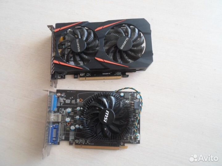 Видеокарта Radeon HD 6770 1gb и RX550 2Gb на запча
