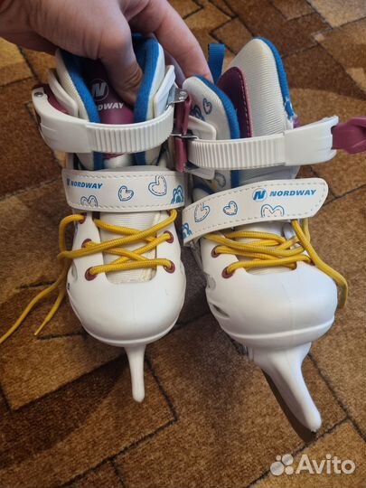 Коньки детские раздвижные 27-30рр