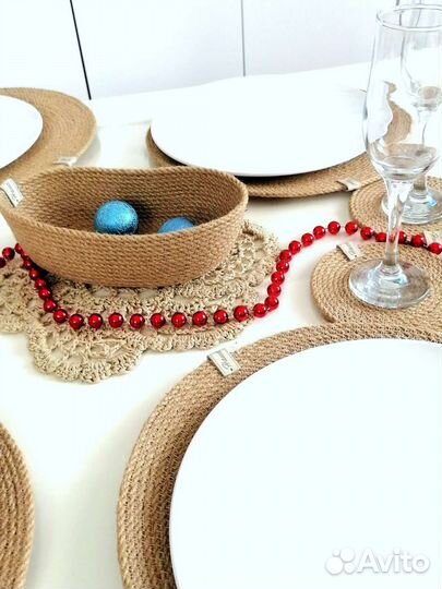 Интерьерные мелочи из джута, веревка, подарок