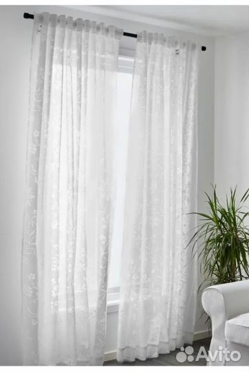 Шторы- тюль Икеа, Borghild новые
