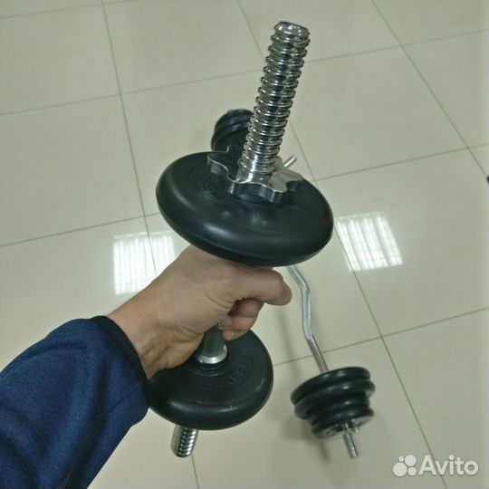 Набор Гантели и Штанга 40 кг