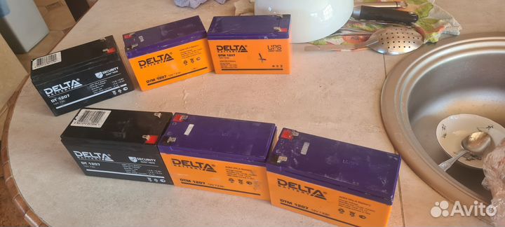 Аккумулятор delta 7 a/h