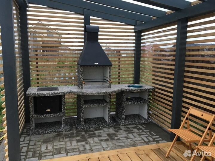 Барбекю Комфорт модульные угловые в наличии