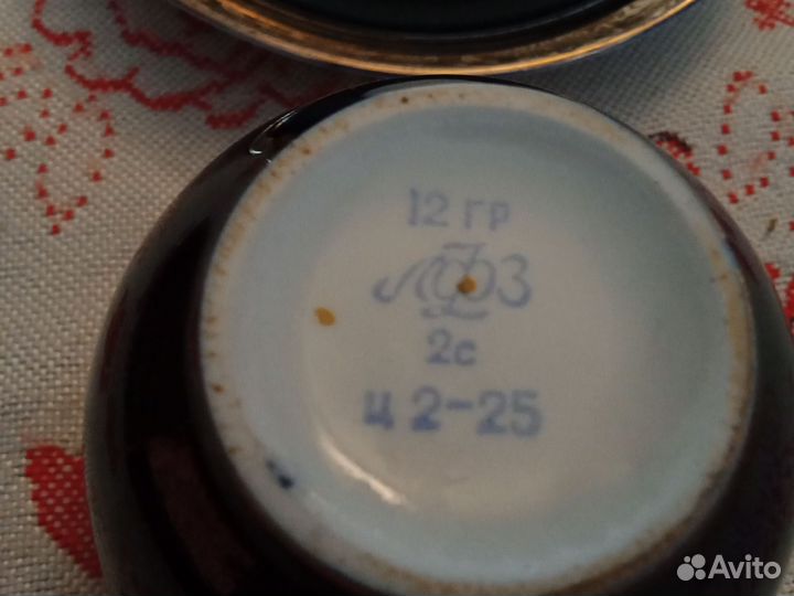 Чайный сервиз лфз кобальтовая сетка 70-80г