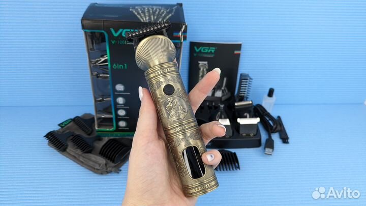 Машинка для стрижки волос Vgr 6в1
