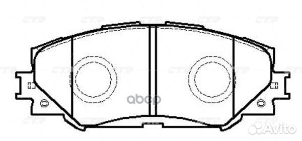 CKT-48 Колодки тормозные дисковые перед G