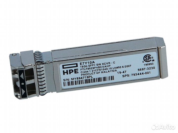 Трансивер Hpe 16Gb SFP+ SW xcvr -C E7Y10A (Новый)