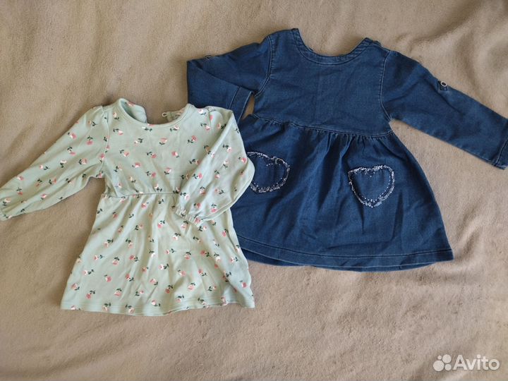 Вещи пакетом на девочку 74-86