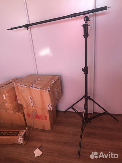 Manfrotto 008BSU + Avenger D600CB boom ARM W/sldng