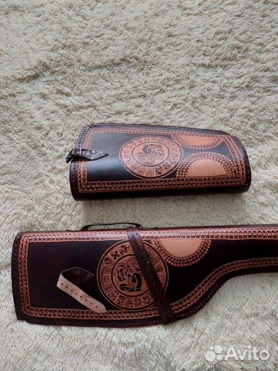 Кожаный чехол для ружья. Подарок мужчине